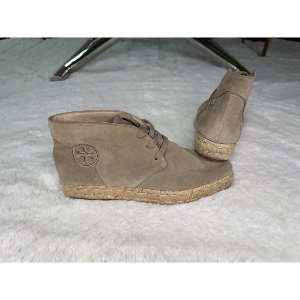 TORY BURCH-Rios-Espadrille/Chukka-Lace Up Ankle Boots-Women’s 6.5-Pre-Owned